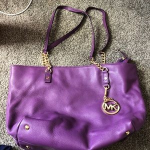 Purple Michael Kors bag, gently used a few times.